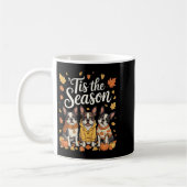 Tis The Season Boston Terrier Fall Autumn Pumpkin  Kaffeetasse (Links)