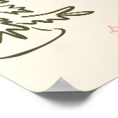 Tis The Season Bridal Shower Hand Drawn Welcome Poster (Ecke)