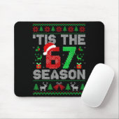 Tis The Season Christmas 67 Ugly Sweater Six Seven Mousepad (Mit Mouse)