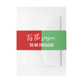 Tis The Season Christmas Engagement Party Einladungsbanderole