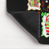 Tis The Season Christmas Gingerbread Santa Book Te Mousepad (Ecke)