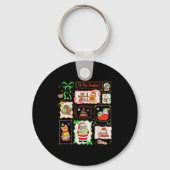 Tis The Season Christmas Gingerbread Santa Book Te Schlüsselanhänger (Vorderseite)