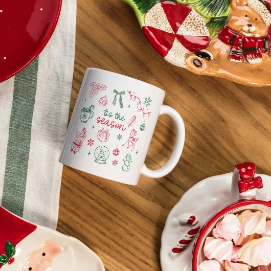 “Tis the Season” Christmas Holiday Icons Kaffeetasse