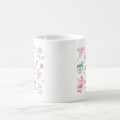 “Tis the Season” Christmas Holiday Icons Kaffeetasse (Mittel)