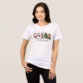 Tis The Season Christmas Icons Cute Gift Tri-Blend Shirt (Vorderseite voll)