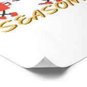 Tis The Season Christmas Retro Characters Poster (Ecke)