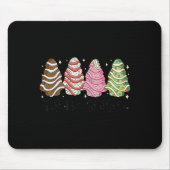 Tis' The Season Christmas Tree Cakes Xmas Pajamas  Mousepad (Vorne)