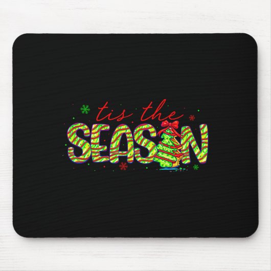 Tis The Season Christmas Tree For Women Men Mom Gi Mousepad (Vorne)