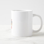 Tis The Season Christmas Tree Groovy Retro Debbie Jumbo-Tasse (Rechts)