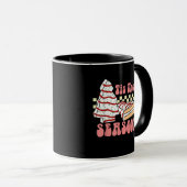 Tis The Season Christmas Tree Groovy Retro Debbie  Tasse (VorderseiteRechts)