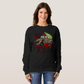 Tis The Season Christmas Tree Lights on Leopard Tr Sweatshirt (Vorne ganz)