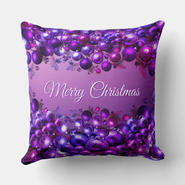 Tis The Season Christmas Tree Throw Pillow Kissen (Rückseite)