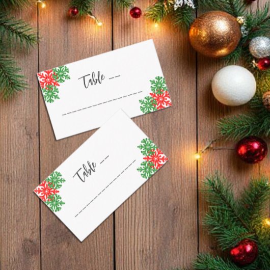 Tis The Season Christmas Wedding Platzkarte