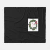 Tis The Season Christmas Wreath Fleecedecke (Vorderseite (Horizontal))