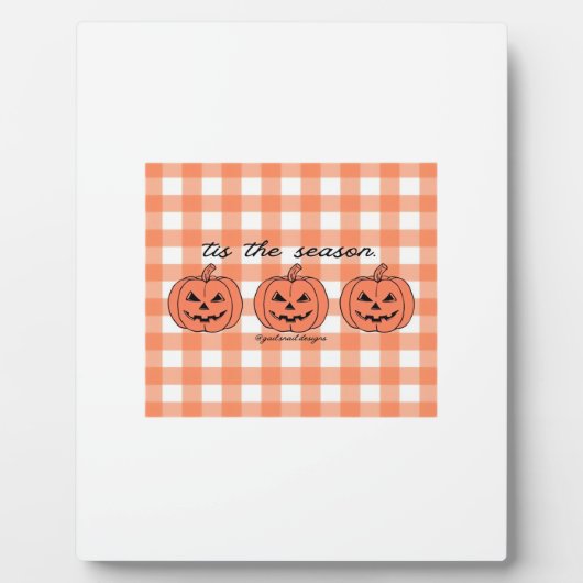 Tis The Season Classic Funny Design Fotoplatte (Vorderseite)