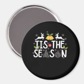Tis The Season Classic Minimal Clean Magnet (Vorderseite/Rückseite)