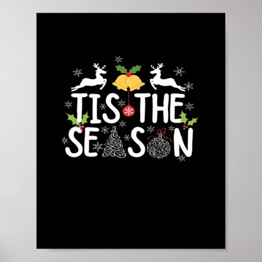Tis The Season Classic Minimal Clean Poster (Vorne)