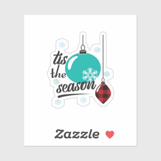 Tis The Season Classic Retro Clean Aufkleber (Blatt)