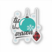 Tis The Season Classic Retro Clean Aufkleber (Vorderseite)