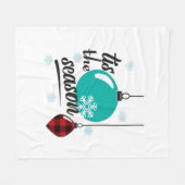 Tis The Season Classic Retro Clean Fleecedecke (Vorderseite (Horizontal))
