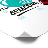 Tis The Season Classic Retro Clean Poster (Ecke)