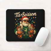 Tis The Season Cool Santa Duck Christmas Design Mousepad (Mit Mouse)