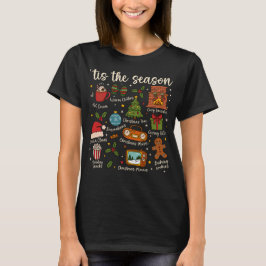 Tis the Season Cozy Christmas Icons Holiday Shirt