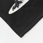 Tis The Season Crow Christmas Santa Bird Long Slee Fleecedecke (Ecke)