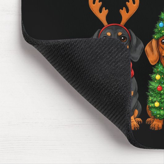 Tis The Season Dachshund Christmas Santa Weiner Do Mousepad (Ecke)