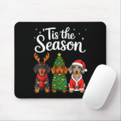 Tis The Season Dachshund Christmas Santa Weiner Do Mousepad (Mit Mouse)