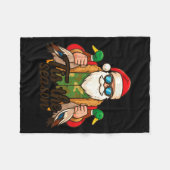 Tis The Season Duck Hunting Christmas Pajama Toddl Fleecedecke (Vorderseite (Horizontal))