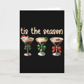 Tis The Season Espresso Martini Tail Gles Xmas Par Karte (Vorderseite)