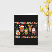 Tis The Season For Inclusion Christmas Sped Teache Karte (Gelbe Blume)