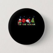 Tis The Season For Pickleball Iii Modern Aesthetic Button (Vorderseite)