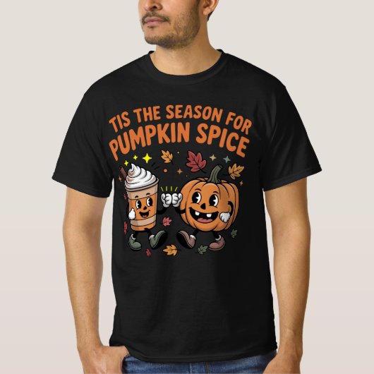 'Tis the Season for Pumpkin Spice Halloween Spooky T-Shirt (Vorderseite)