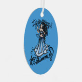 'tis the season for shimmies card ornament aus metall (Vorderseite Rechts)