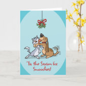 ’Tis The Season For Smoochies (Blank Inside) Card Karte (Gelbe Blume)