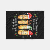 Tis The Season For Tamales Mexican Christmas Tamal Fleecedecke (Vorderseite (Horizontal))