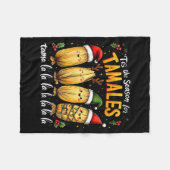 Tis The Season For Tamales Mexican Tamala Christma Fleecedecke (Vorderseite (Horizontal))