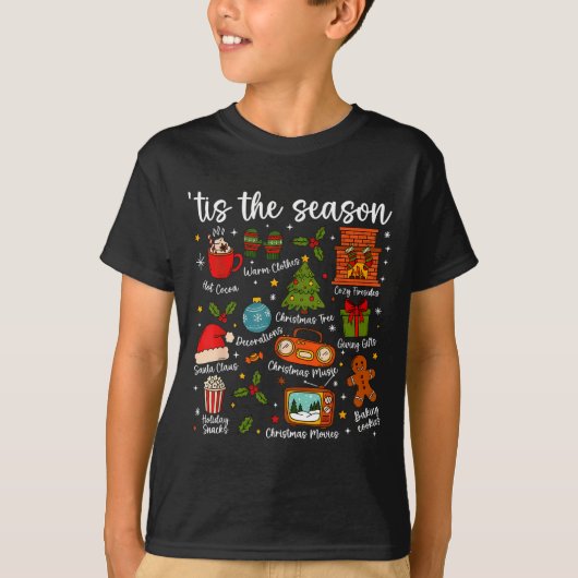 Tis The Season For Women Men Boys Youth Christmas  T-Shirt (Vorderseite)