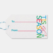 Tis the Season Gift Tag Geschenkanhänger (Rückseite Horizontal)