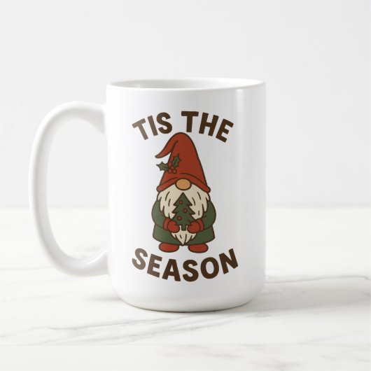 Tis The Season Gnome Christmas Kaffeetasse (Links)