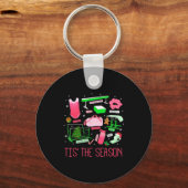 Tis The Season Gymnastics Workout Fitness Exercise Schlüsselanhänger (Vorderseite)