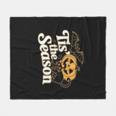 Tis The Season Halloween Bats Pumpkin Fall Funny C Fleecedecke (Vorderseite (Horizontal))