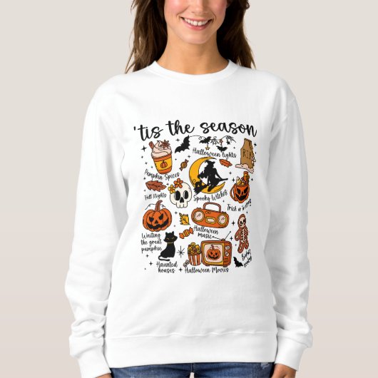 Tis the Season Halloween Doodles – Cute Spooky  Sweatshirt (Vorderseite)