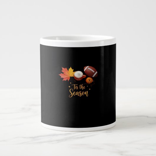 Tis The Season Halloween Retro Design Jumbo-Tasse (Vorderseite)