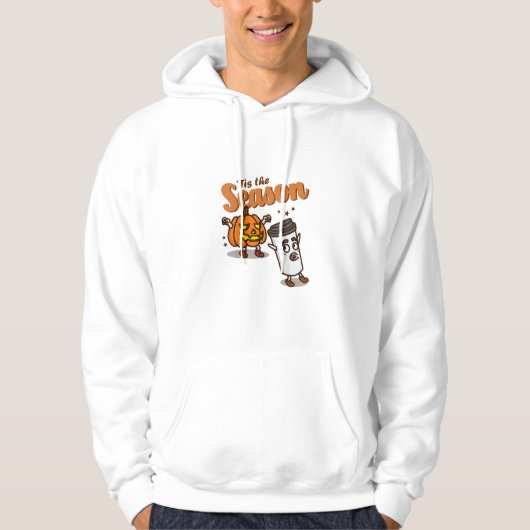 Tis The Season Hate Pumpkin Spice Latte Halloween Hoodie (Vorderseite)