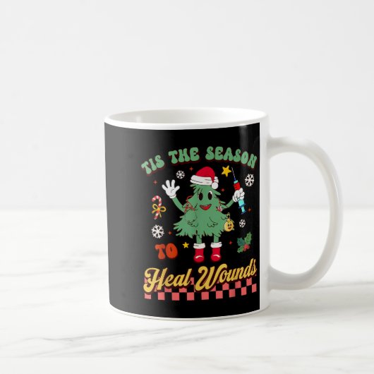 Tis The Season Heal Wound Care Nurse Christmas Ost Kaffeetasse (Rechts)
