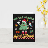 Tis The Season Heal Wound Care Nurse Christmas Ost Karte (Gelbe Blume)