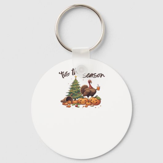 Tis The Season Holiday Mashup Schlüsselanhänger (Vorderseite)